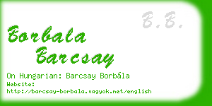 borbala barcsay business card