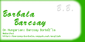 borbala barcsay business card